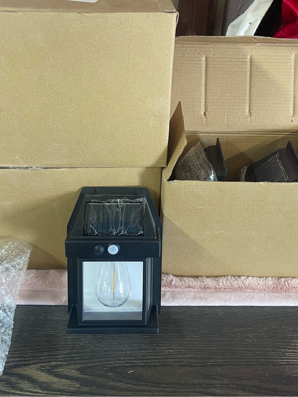 Solar LED Wall Lantern Bundle - Black